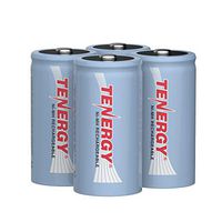 Tenergy C Size Battery 1.2V 5000mAh High Capacity NiMH Rechargeable Battery for LED Flashlights Kids Toy and More (4 pcs)