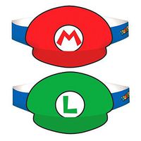 Super Mario Brothers Paper Hats, Party Favor