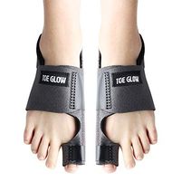 Bunion Corrector Bunion Pain Relief - Bunion Splints Big Toe Straightener for Hallux Valgus Aid Surgery Fits for Men & Women by Toe Glow (Grey)