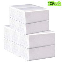 VEYLIN 10 Pack Multifold Napkins Tissues Paper, Soft Disposable Septic-Safe Toilet Paper Bulk for Bathroom
