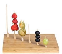 PackNWood 210SAMBRO49 49 Slot Bamboo Paddle Pick Holder - 9. 9 x 7. 8 x 0. 8" - 10 per case