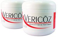 Vericoz Advanced Varicose Vein Formula - Fade Out Appearance of Spider Veins - 2 Jars