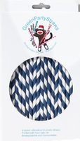 Paper Straws Pack of 144- Navy Blue