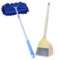 Broom and Dustpan Broom Set Children's broom mop set mini broom sweeping toy combination Long Handled Dustpan and Brush Set wisp broom