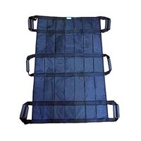 XIHAA Medical Folding Soft Stretcher,Emergency Rescue Soft Stretcher Middle Thick Cotton, for Hospital,Clinic,Home,Sports Venues,Ambulance Black,(42.5×26.7 in),Ordinary,4Handle