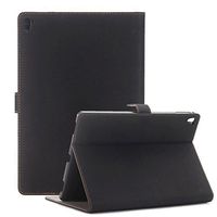 iPad Pro 12.9 2017/2015 Case, PU Leather Book Style Flip Folio Smart Stand Protective Cases Hard Back Cover with Sleep Wake Function for iPad Pro 12.9 2015&2017 Old Model - Black