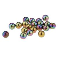 20pcs Color Plated Stainless Steel Balls 4mm Piercing Jewelry Parts 14G Best Beauty Accessory Trendy Unique Cheap Casual Beautiful Cute | Color - Colorful