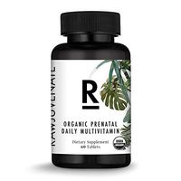 Rawjuvenate Usda Organic Prenatal Multivitamin - Highest Digestibility & Absorption for Healthy Pregnancy, 60Count