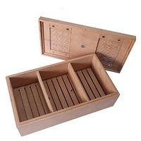 Spanish Cedar Wood Large Cigar Box Moisturizing Box Pure Solid Wood Can Put 120 Seal Thickening Large Capacity
