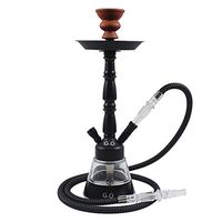 BMLSYH Arabian Hookah Set New Portable Suit The Circulating Shisha Full Set KTV Clear Bar Finished Set Can Clean (43cm13cm)