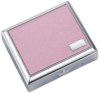 Visol Products Leatherette Double Sided Cigarette Case, Regular Size, India Pink