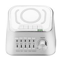 BACKTURE White Noise Sound Machine Sleep Therapy Machine with 10 Natural Sounds Mixing or Individually Played Includes Timer and USB Output Charger (White)