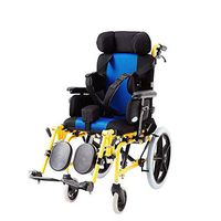 PLLP Medical Rehab Chair, Wheelchair,Multifunction Child Wheelchairs 20Kg Transport Medical Ergonomic Advanced Comfortable Armrest Adjustable Backs Legs 90Kg Load Bearing 40 36Cm Seat,B