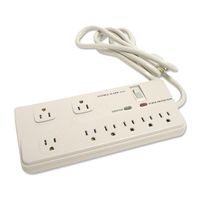 Compucessory 8-Outlet Strip Surge Protectors - 8 Receptacle(s) - 2160 J - 125 V AC Input - 125 V AC Output