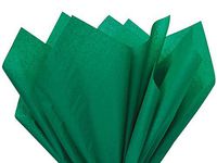 Pack Of 480, Solid Emerald Tissue Paper 15 X 20" Sheet Half Ream Made From 100% Post Industrial Recycled Fibers Made In USA