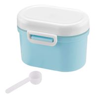 Portable Formula Dispenser with Scoop by Accmor, BPA Free Milk Powder Container, Food Storage, Candy Fruit Box, Snack Containers, for Infant Toddler Children Travel (Blue)