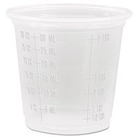 Dart Conex Complements Graduated Plastic Portion Cups, 1.25Oz, Translucent, 2500/Count