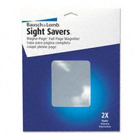 2X Magna-Page Full-Page Magnifier w/Molded Fresnel Lens, 8-1/4" x 10-3/4"