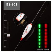 Smart Fishing Bobbers Fishing Floats Night Luminous Fishing Floats Led Light, Color Changing Automatically Remind Slip Bobbers Fishing Crappie Fishing Bobbers (D)