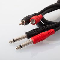 EMB Cable - RTQ-6F - Dual RCA to Dual 1/4 inch - 16GA - 6 Feet