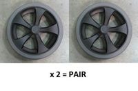 Rear Wheels (Pair) 8" Grey for NOVA 348/349 Models - PVT-RW100A