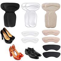 Heel Shoe Grips Heel Cushion Inserts Pads Reusable Anti-Slip self-Adhesive Liners Blister Care Protectors Prevent Foot Pain Chafing blisters Slipping rubbing for Loose Shoes for Women Men (6-Pairs A)