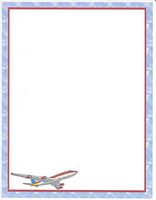 Airplane Stationery Printer Paper 26 Sheets