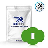 GrifGrips Wrap Grip Sports Adhesive Patch for Dexcom G6 - Pack of 15 (Green)