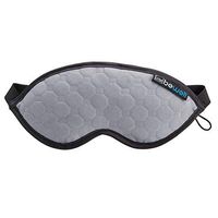 BeWell Eye Mask to Block Light for Travel, Sleep Aid for Airplane, Hotel, Airport, Insomnia + Headache Relief with Adjustable Straps, Gray