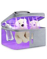 UV Sanitizer Bag, FitOkay UV Sterilization Portable USB Rechargeable LED UV Cleaner Zipper Box for Cell Phone, Baby Bottle, Watch, Toothbrush, Jewelry, Underwear, 99.99% Cleaned in 5 mins