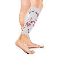 Stretch Sport Calf Sleeve Cupid Bbow Protective Guard for Men Women - Best Footless Compression Socks for Shin Splints, Running,Basketball Football (1 Pair)