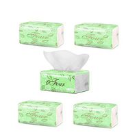 Multifold Tissue Paper Towels, Fast-Drying Absorbency Pockets White Toilet Hand Paper 300 Sheets for Guest Bathroom Kitchen 5 pack