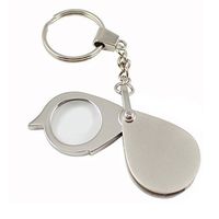 Mini Magnifying Glass Loupe Portable New Keychain Magnifier 8X Folding Hand Daily Reading Tool