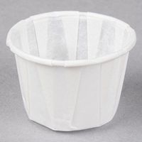 Genpak F100 CPC 1 oz Paper Portion Cup - White44; Case of 5000
