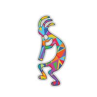 Kokopelli Sticker Colorful Car Decal by Megan J Designs - Laptop Sticker Window Car Decal Vinyl Sticker