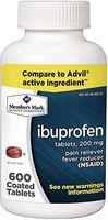 Member's Mark Ibuprofen Coated Tablets 200mg Pain Reliever Fever Reducer Nsaid (1 Bottle (600 Tablets))