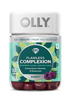 OLLY Flawless Complexion Gummy, 25 Day Supply (50 Count), Berry Fresh, Vitamins E, A, Zinc, Chewable Supplement