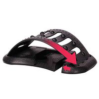 JIGAN Back Stretcher for Lower and Upper Back Pain Relief, Lumbar Stretching Device,Posture Corrector,Black