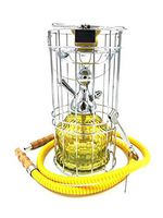 14" 1 Hose Hookah with Carrying cage Different Color Complete Set(RED,Yellow,Blue,Black,Green) (Yellow)