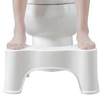 ROSENICE Sit and Squat Bathroom Potty Eco Toilet Stool Fits All Toilets All Ages (White)