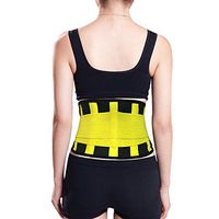 “Aofit Colorful Lumbar Brace Belt” As Seen Tv Slimming Waist Belt Best Selling Lumbar Support Work Back Waist Belt Orthopedic for Pain (M(9"*40"), Yellow)
