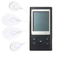 TENS Unit Pain Relief Body Massager 6 Modes Rechargeable Mini Muscle Stimulator Electronic Pulse Massager Paw and Small Oval Pads