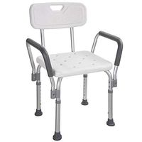 Armrest Medical Bath Seat Bathtub Shower Chair Stool w/Backrest with Ebook