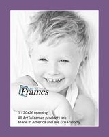 20x26 Purple Iris / Grape Custom Mat for Picture Frame with 16x22 opening size (Mat Only, Frame NOT Included)