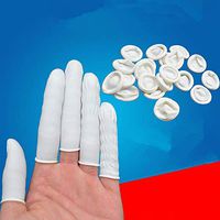 Disposable Latex Finger Cots Rubber Fingertips Protective Finger Gloves Art Latex Tissue Finger Cot 150pcs