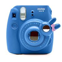 Cute Bunny Selfie and Close Up Lens Shot Mirror for Fujifilm Instax Mini9 Mini 8 Mini14s Hellokitty Instant Camera (Cobalt Blue)