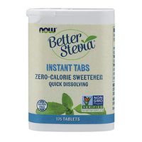 NOW Foods, Better Stevia Instant Tabs, Zero-Calorie Sweetener, Certified Non-GMO, Gluten-Free, 175 Tablets