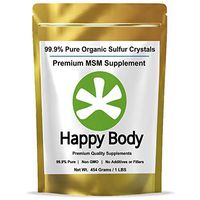 Organic Sulfur Crystals, 99% Pure MSM Crystals, Premium MSM Supplement - 1 LBS Pack