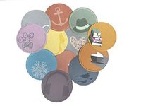 eVincE 12 Assorted Gift Tags (9.5 cms Diameter) Exclusively for Wrapped Gifts or Bags