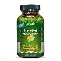 Irwin Naturals Triple-Diet Max Accelerator - Stimulant Free Healthy Weight Management Supplement - 72 Liquid Softgels